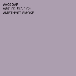 #AC9DAF - Amethyst Smoke Color Image